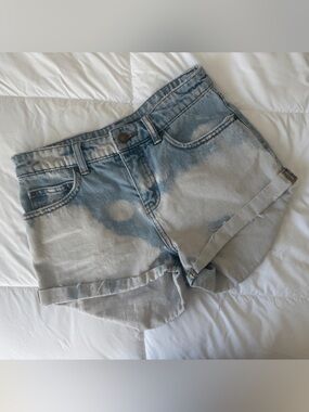Billabong Low Rise Distressed Denim Shorts - 25”